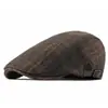 Nuevo Sombrero Bailey de Lana Otoño e Invierno Gorra Cuadros Británicos para Hombre Moda Sombrero de Pintor Casual Hacia Adelante para Mujer