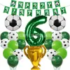 Cadena de Globos Temática de la Nueva Copa Mundial de Fútbol Transfronteriza Set Copa de Campeonato de Papel de Aluminio Serie Deportiva Globos Decorativos
