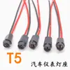 Luz de Instrumento T5 para Carro Luz de Cinzeiro Lâmpada de Luz de Câmbio Soquete de Lâmpada com Base de Fio W1.2W 2.3W