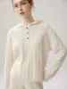 Suéter de cachemira 2026 Estilo Otoño/Invierno para mujer con capucha tejido de ochos capa base estilo dulce conjunto de dos piezas suéter cálido de temperamento