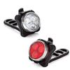 Luz de bicicleta de montanha externa nova recarregável por USB farol de bicicleta luz de advertência luz traseira de bicicleta vermelha e branca