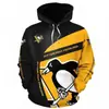 Moletom Masculino Explosões Transfronteiriças com Forro de Fleece Estampa Digital 3D Moletom Masculino Casual Esportivo de Hóquei NHL Pulôver