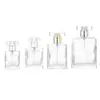 Stock Listo Botellas de Vidrio para Perfume 30/50ml Botellas de Vidrio Transparente Botellas Dispensadoras Cosméticas Botellas Vacías Botellas de Perfume Al Por Mayor