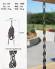Corrente de Chuva Externa de Cobre Corrente de Drenagem de Beiral Estilo Japonês Corrente de Água da Chuva de Pátio de Villa Corrente de Desvio de Água da Calha Corrente de Água Decorativa