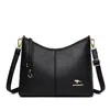 Bolsa Feminina de Grande Capacidade 2025 Nova Moda Versátil Bolsa Transversal Urbana Simples Bolsa de Ombro Bolsa de Mão para Mãe de Meia-Idade