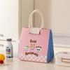 Bolsa de Almuerzo de Terciopelo de Dibujos Animados Bolso Bandolera Bolsa para Lonchera Bolsa de Almuerzo de Gran Capacidad Bolsa Aislante para Mantener Fresco Bolsa de Recuerdo