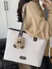 Shuai Mi Jia simple, elegante, moderno, gran capacidad, nuevo modelo 2026, para estudiante universitario, para ir al trabajo, de hombro, bolso tote casual