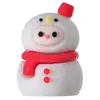 Atacado Transfronteiriço PVC Borracha Macia Desenho Animado Natal 3D Figurinhas Diversão Estudantil Material Escolar Pontas de Caneta Tampas de Caneta Lápis