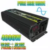 Inversor de onda senoidal pura 12V a 220V 800W/4000W convertidor de potencia con pantalla LED inteligente de voltaje