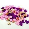 Venta Directa de Fábrica de Botones de Colores Mixtos, Flores con Forma de Corazón, Juegos de Rompecabezas Infantiles, Kits de Materiales para Pintura DIY y Ojos de Botón