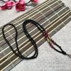 Suministro del Fabricante Venta al por Mayor Collar con Colgante de Cuentas de Jade de Vidrio Atado con Cadena de Cuentas Línea de Cordón de Jade Calcedonia Obsidiana