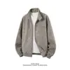 Novedad Otoño/Invierno 2026 Chaqueta de PU Vintage Holgada con Cuello Alto para Hombre de Nueva Llegada Transfronteriza Abrigo Cardigan de Moda Casual Tallas Grandes para Hombre