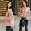 Chaqueta Corta de Ante para Mujeres Petites, Nueva Moda Otoño e Invierno 2025, Chaqueta Suelta Estilo Chanel de Nailon Doble Cara Versión Coreana para Mujeres