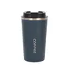 Taza de Café de Acero Inoxidable 304 Transfronteriza Segunda Generación Simple para Oficina Taza Térmica Portátil para Coche Exterior Taza con Popote