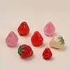 Brinquedos de Comida de Morango Realistas Tridimensionais Acessórios Criativos Feitos à Mão DIY Acessórios de Cola de Creme Resina Pacote de Materiais Atacado