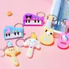 Chaveiro Pingente de Caixa Surpresa Tendência Estilo Desenho Animado Japonês Brinquedo Fofo para Estudantes Figura de Silicone Pequeno Presente para Barracas