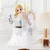 Decoración de Pastel Princesa Elsa Figuras Frozen Adornos Castillo Copo de Nieve Inserts Horneado Cumpleaños Niña Bebé
