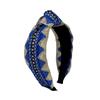 Nueva Diadema de Nudo de Color Contrastante Estilo Étnico Retro Diadema Tejida Versátil Diadema Ancha Distintiva Estilo Coreano Accesorio para la Cabeza Femenino de Celebridad de Internet