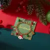Aliexpress Navidad Transfronteriza Pulsera Nueva Lindo Dibujo Animado Muñeco de Nieve Copo de Nieve Colgante de Papá Noel Pulsera para Niñas