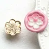 Nueva Serie de Plantas y Flores en Relieve Sello de Cera Sello de Metal Cabeza Rosa Diente de León Tulipán Diario Cabeza de Cobre
