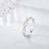 Anillo Hueco de Encaje Jufeng S925 Plata de Ley Nuevo Anillo Redondo Simple Moda Versátil Joyería Personalizada Y247
