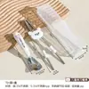 Nuevo 316 Dibujos Animados Hogareño Bebé Aprendiendo a Comer Palillos de Entrenamiento Linda Cuchara para Suplementos Alimenticios Palillos Set de Vajilla Portátil