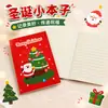 Cuaderno pequeño 64K Navideño Transfronterizo Caricatura de Papá Noel Cuaderno de bolsillo Regalo de vacaciones para niños Bloc de notas al por mayor