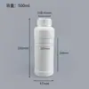 Botella Dividida de HDPE 500ml Engrosada Opaca Blanca Botella de Plástico para Reactivos 1000ml Botella de Empaque para Químicos Líquidos