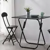 Mesa Dobrável Quadrada Mesa para Feira ao Ar Livre Mesas e Cadeiras Mesa Redonda Simples Mesa de Escritório Sala para Aluguel Mesa para Computador Mesa de Jantar para Apartamento Pequeno