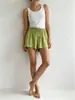 Venta al por mayor transfronteriza 2026 shorts casuales texturizados con cordón estilo europeo y americano holgados para mujer ropa de casa una pieza envío directo