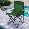 Cadeira dobrável para camping, preta, portátil, leve, com encosto, para praia e pesca. Ideal para camping e atividades ao ar livre.