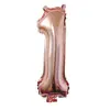 Versión Americana Cuerpo Delgado 32 pulgadas Número Globos de Papel de Aluminio Color Degradado Oro Plata Oro Rosa Globos Numéricos Venta al por Mayor