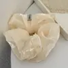 Goma para el pelo perlada de color sólido estilo coreano para mujer, Goma para el pelo grande de primavera y verano, Accesorio para el pelo de alta gama, Adorno elegante para el pelo