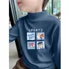 Camiseta Interior de Felpa Cepillada para Niños, Estilo Nuevo Otoño/Invierno 2026, Cuello Semi-Alto, Ropa Interior Cálida, Top Casual, Moderno