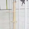 Gaiola de Gato Espacial Grátis Arranhador Fixo para Gato Ninho Cápsula Espacial Plataforma de Árvore para Gatos Trampolim Brinquedo de Sisal de Reposição DIY