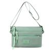 Carteira Bolsa de Pano Multicamadas 2024 Nova Bolsa de Nylon Estilo Coreano Casual Pequena Quadrada Bolsa para Mãe Bolsa de Ombro Único Transversal