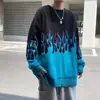 Suéter de Tricô Preguiçoso Masculino Outono e Inverno Gola Redonda Macio Ceroso Retrô Estilo Neutro Suéter Masculino e Feminino Nova Tendência Moda Moletom