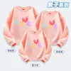 Ropa para padres e hijos otoño e invierno nuevo suéter de cuello redondo para una familia de tres o cuatro ropa familiar actividad para padres e hijos ropa para clase escolar no tiene forro polar