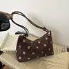 Bolsa de Hombro Linda de Lunares para Mujer Estilo Nuevo 2026 Bolsa de Almacenamiento de Gran Capacidad Estilo ins Bolso de Hombro de Alta Apariencia