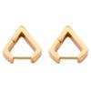 Comercio exterior populares aretes de acero de titanio personalidad simples geométricos de diamante hip hop europeo y americano aretes de diamante de acero inoxidable