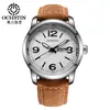 Ochstin/Augusten Marca Calendário Duplo 3 Ponteiros Movimento Importado Relógio Masculino Moderno À Prova d'Água Relógio de Quartzo