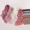 Bufanda de Gasa Transfronteriza con Pedrería y Perlas, Encaje Estilo Pastoral, Pañuelo de Gasa de Minorías Étnicas, Pañuelo de Cabeza Africano