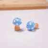 Atacado de fábrica contas esmaltadas de cogumelo coloridas multicoloridas cogumelo contas soltas diy acessórios de planta cogumelo esmaltado