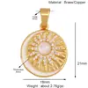 K93 Accesorios para Joyería DIY Estilo Europeo y Americano Color Luna Estrella Polar Arcoíris Zircón Colgante
