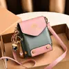 Bolsa para Teléfono Móvil para Mujer, Bolso Cruzado de Verano, Bolso de Hombro Texturizado de Moda Tendencia 2026, Bolso Pequeño Mini Simple y Elegante
