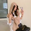 Cachecol feminino de inverno moderno, versátil, com capuz, xale, peça externa, espesso, quente, longo, de alta qualidade