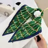 Lenço de Seda Coreano Fácil de Cuidar e Resistente a Amassados, Lenço Decorativo Pequeno para Pescoço com Padrão Paisley Listrado Bolinhas Diamante Fashion Retrô, Lenço de Cabeça, Lenço