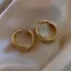 Brincos de Argola Grandes Versáteis Moda de Luxo Leve Estilo Europeu e Americano Brincos de Ouro Exagerados Requintados Presilhas de Orelha Multicamadas Joias de Orelha