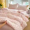 Colcha de algodão antibacteriana e amigável à pele 10A para primavera e outono, colcha espessa e quente para o inverno, colcha para dormitório universitário, roupa de cama para casa para todas as estações