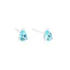 Nuevos aretes de circonita azul con forma de gota de agua transfronterizos para hombre, aretes personalizados dulces y de moda para mujer, accesorios de lujo ligero de alta gama